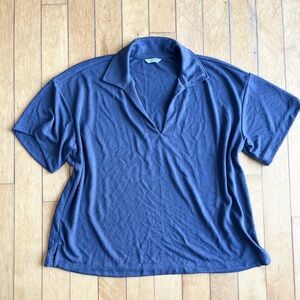 Pennington Casual Blue Polo KnitStyle Shirt Size 1X